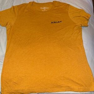 Ariat Men's Short Sleeve Tee in Mustard Yellow